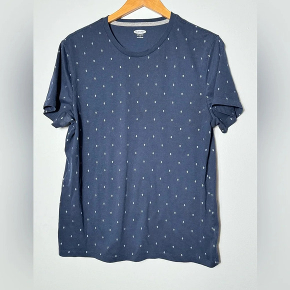 Old Navy medium All Over Print Men Blue T-shirt.. size M soft Wash - Picture 6 of 8